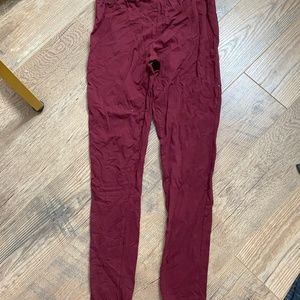 Girls Maroon Leggings
